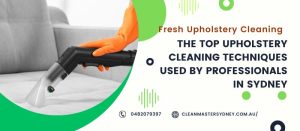 The Top Upholstery Cleaning Techniques Used by Professionals in Sydney